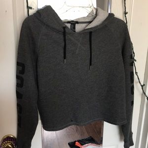 Dark grey cropped sweatshirt